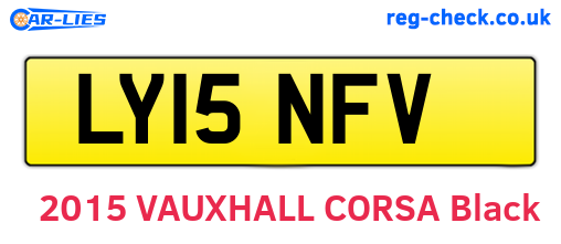 LY15NFV are the vehicle registration plates.