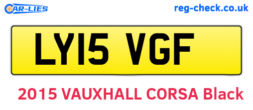 LY15VGF are the vehicle registration plates.