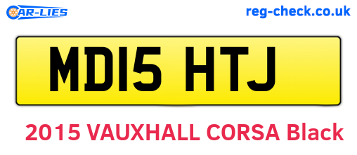 MD15HTJ are the vehicle registration plates.
