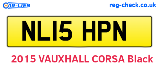 NL15HPN are the vehicle registration plates.
