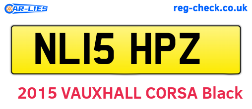 NL15HPZ are the vehicle registration plates.