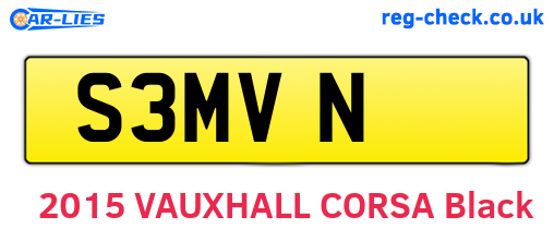 S3MVN are the vehicle registration plates.