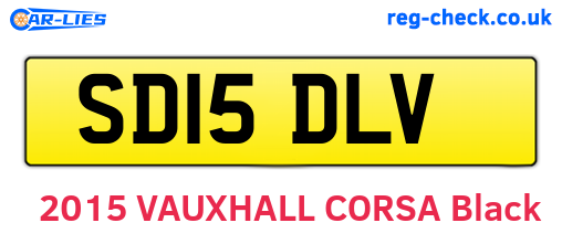 SD15DLV are the vehicle registration plates.