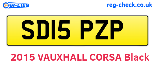 SD15PZP are the vehicle registration plates.