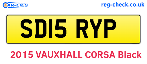 SD15RYP are the vehicle registration plates.