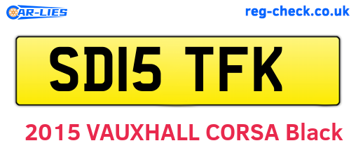 SD15TFK are the vehicle registration plates.