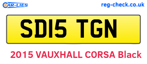 SD15TGN are the vehicle registration plates.