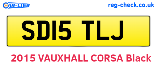 SD15TLJ are the vehicle registration plates.