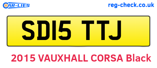 SD15TTJ are the vehicle registration plates.
