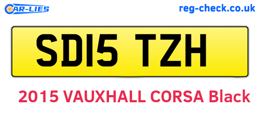 SD15TZH are the vehicle registration plates.