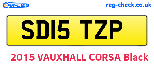 SD15TZP are the vehicle registration plates.