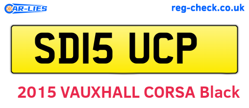 SD15UCP are the vehicle registration plates.