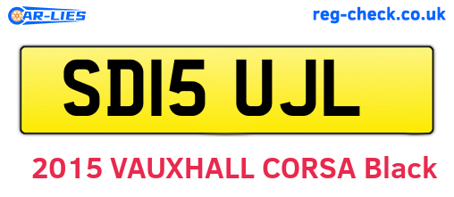 SD15UJL are the vehicle registration plates.