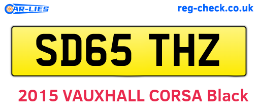 SD65THZ are the vehicle registration plates.