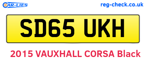 SD65UKH are the vehicle registration plates.