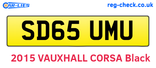 SD65UMU are the vehicle registration plates.