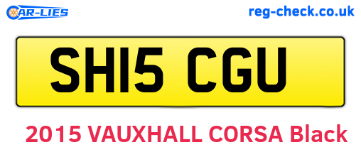 SH15CGU are the vehicle registration plates.