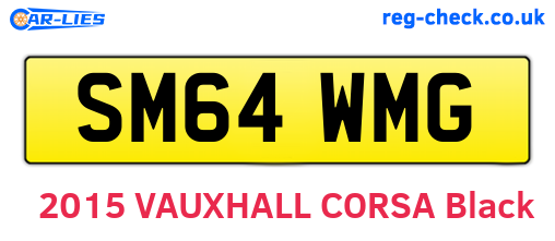 SM64WMG are the vehicle registration plates.