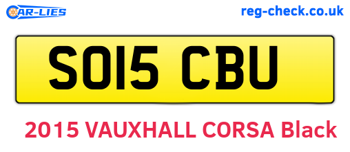 SO15CBU are the vehicle registration plates.