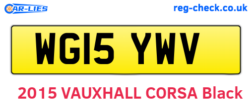 WG15YWV are the vehicle registration plates.