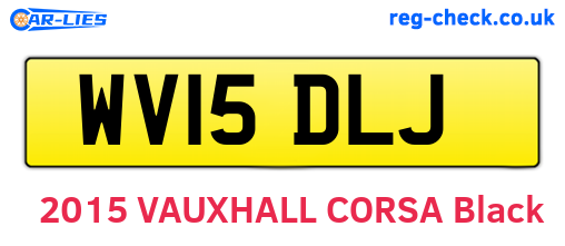 WV15DLJ are the vehicle registration plates.
