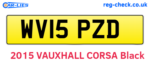 WV15PZD are the vehicle registration plates.