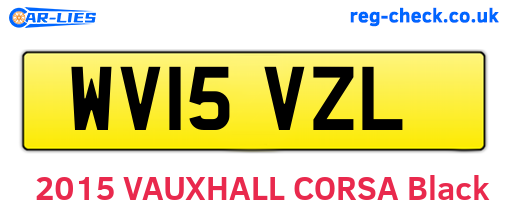 WV15VZL are the vehicle registration plates.