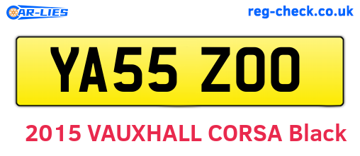 YA55ZOO are the vehicle registration plates.