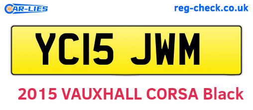 YC15JWM are the vehicle registration plates.