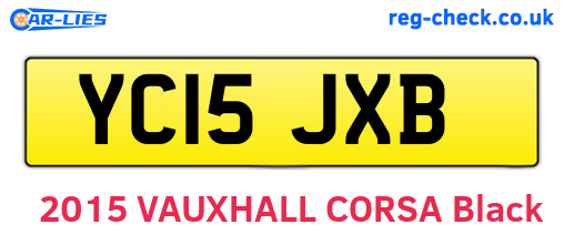 YC15JXB are the vehicle registration plates.