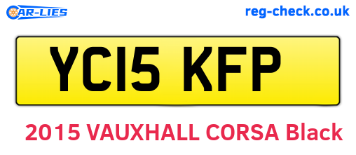 YC15KFP are the vehicle registration plates.