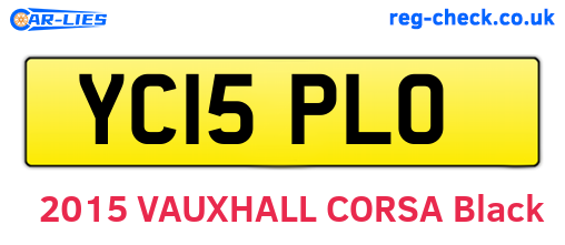YC15PLO are the vehicle registration plates.