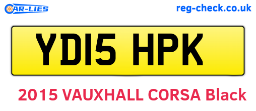 YD15HPK are the vehicle registration plates.