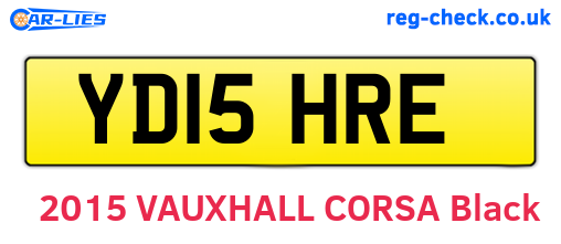 YD15HRE are the vehicle registration plates.