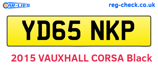 YD65NKP are the vehicle registration plates.
