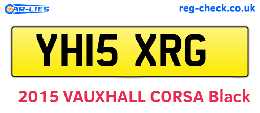 YH15XRG are the vehicle registration plates.