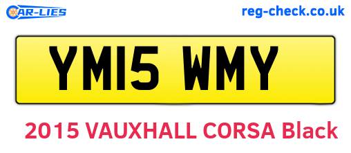 YM15WMY are the vehicle registration plates.