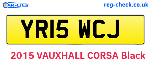 YR15WCJ are the vehicle registration plates.