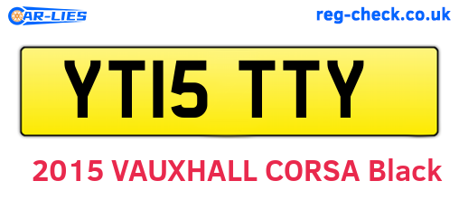 YT15TTY are the vehicle registration plates.