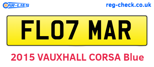 FL07MAR are the vehicle registration plates.