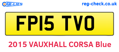 FP15TVO are the vehicle registration plates.