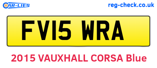 FV15WRA are the vehicle registration plates.