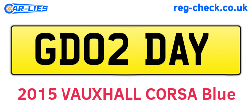 GD02DAY are the vehicle registration plates.