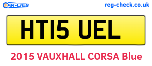 HT15UEL are the vehicle registration plates.