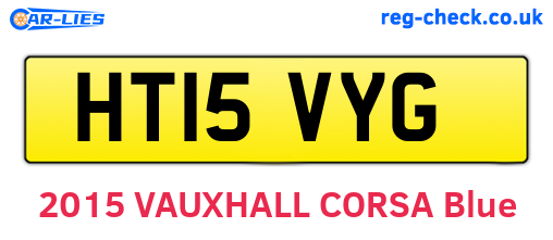 HT15VYG are the vehicle registration plates.
