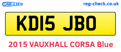 KD15JBO are the vehicle registration plates.