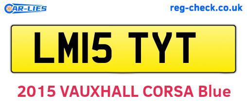 LM15TYT are the vehicle registration plates.