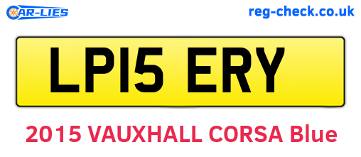 LP15ERY are the vehicle registration plates.