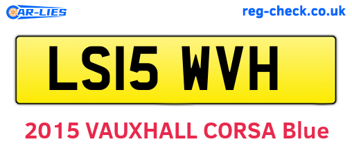 LS15WVH are the vehicle registration plates.