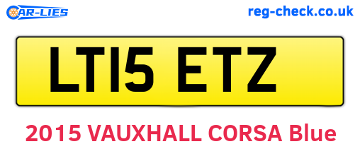 LT15ETZ are the vehicle registration plates.